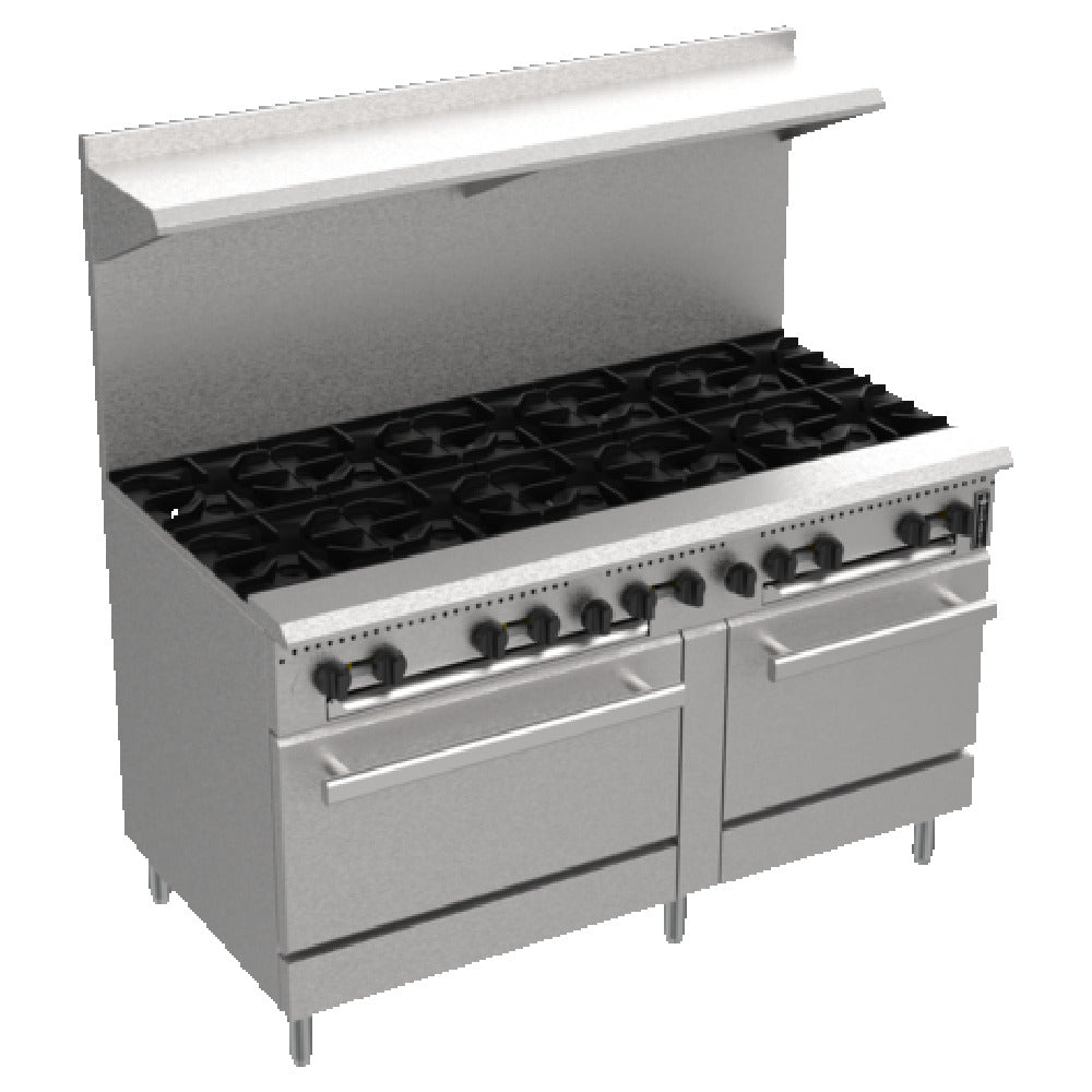 Venancio PRO60G-ST _NAT 60 Inch Gas Range with 10 Open Burners and 2 Ovens