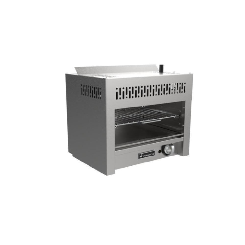 Venancio O24CM 24 Inch Gas Cheesemelter Infrared Burner Stainless Steel with Rack Guide 20,000 BTU