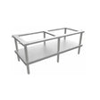 Venancio ESL72 72 Inch Open Top Equipment Stand Stainless Steel Undershelf