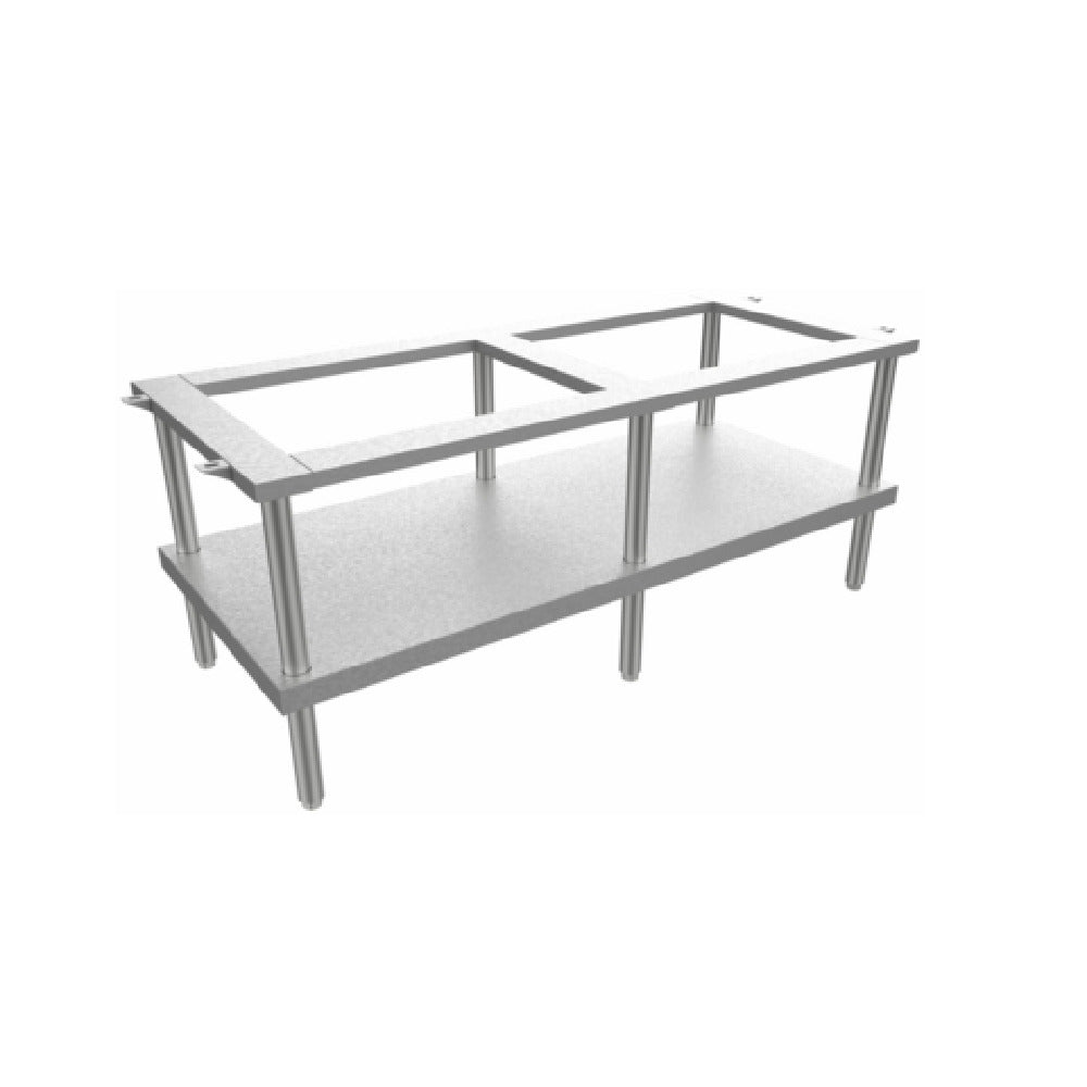 Venancio ESL72 72 Inch Open Top Equipment Stand Stainless Steel Undershelf